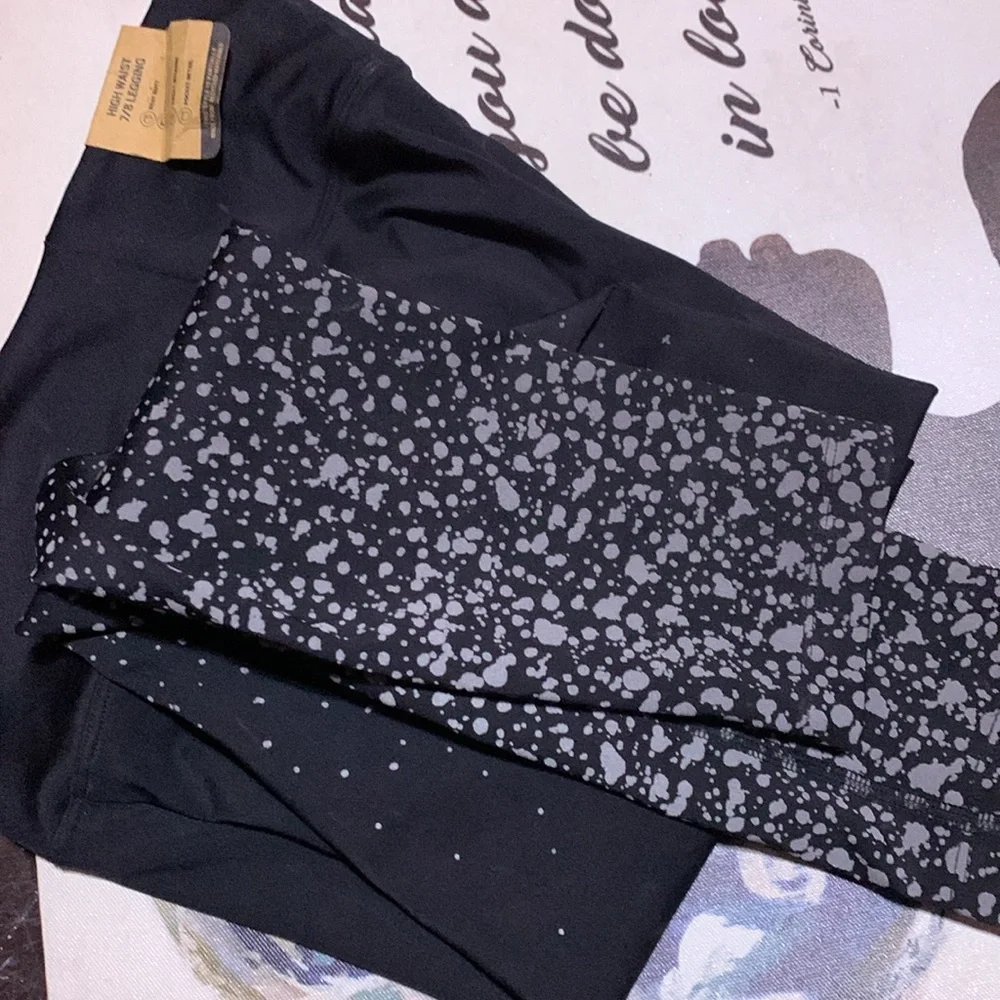 Pink Black leggings - Picture 5 of 7